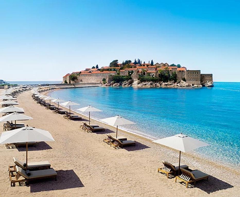 Lux Apartman Sofia Lejlighed Sveti Stefan Eksteriør billede